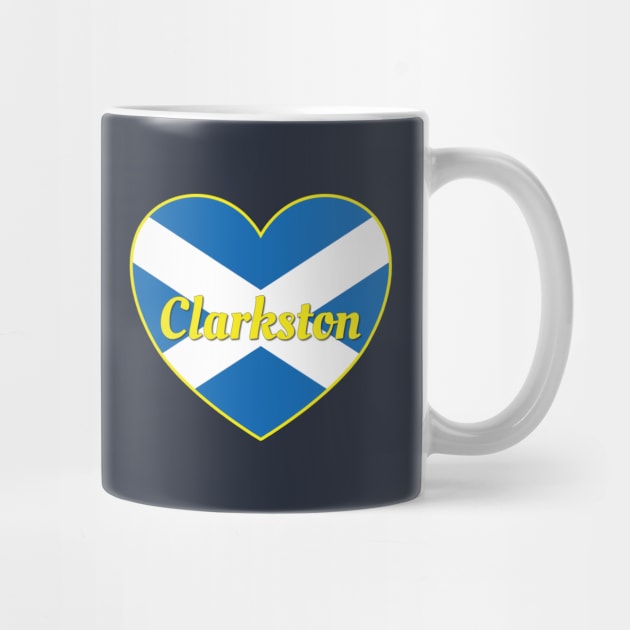 Clarkston Scotland UK Scotland Flag Heart by DPattonPD